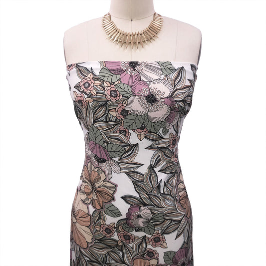 P-3175-754-OFF-WHITE-ORCHID-SMOKE - PRINTED POLY MOROCCAN 100% POLY