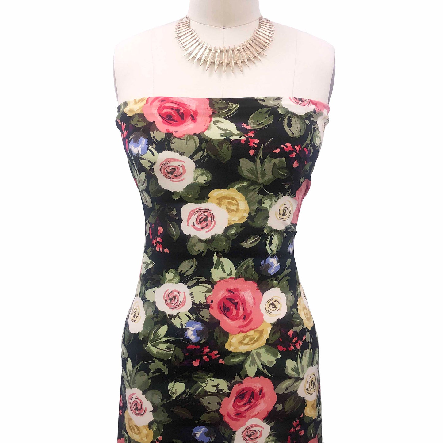 P-3275-450-BLACK-CORAL - PRINTED ITY 96% POLY 4% SPANDEX