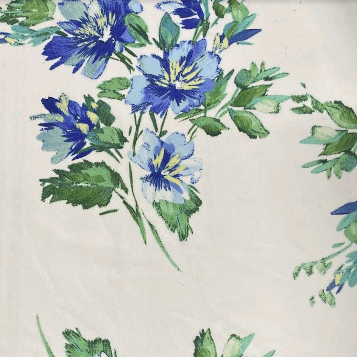 P-3300-702-OFF-WHITE-BLUE - PRINTED SCUBA CREPE 97% POLY 3% SPANDEX