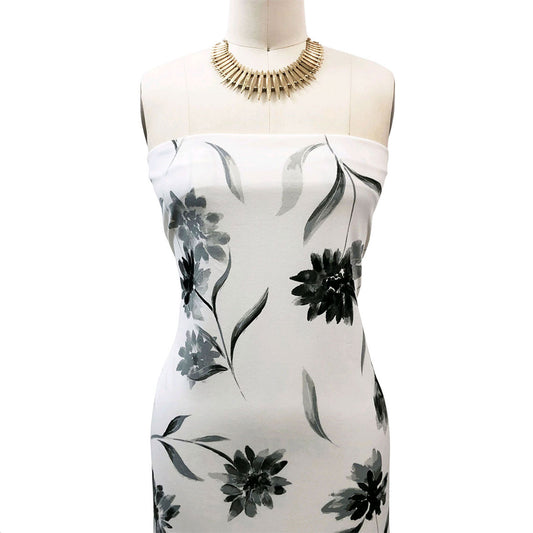 P-3309-702-OFF-WHITE-GREY - PRINTED SCUBA CREPE 97% POLY 3% SPANDEX