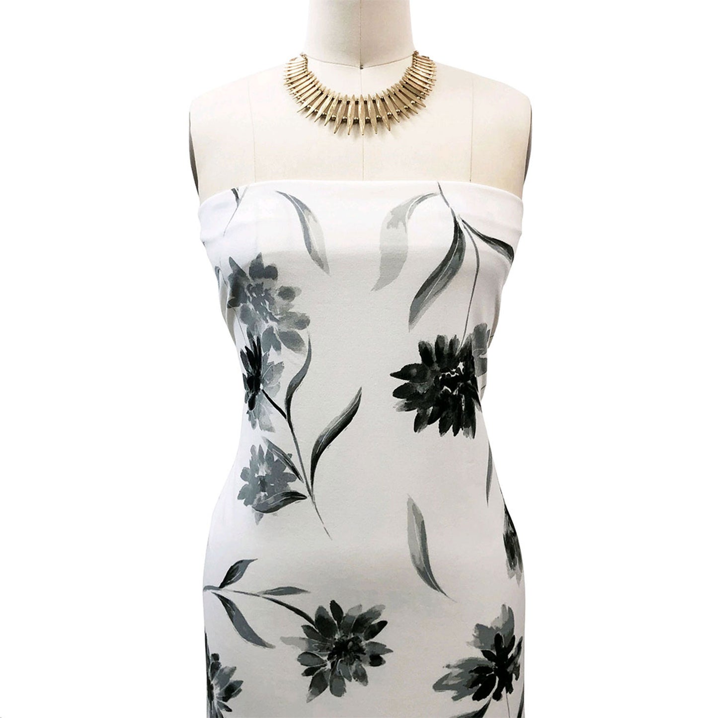 P-3309-702-OFF-WHITE-GREY - PRINTED SCUBA CREPE 97% POLY 3% SPANDEX