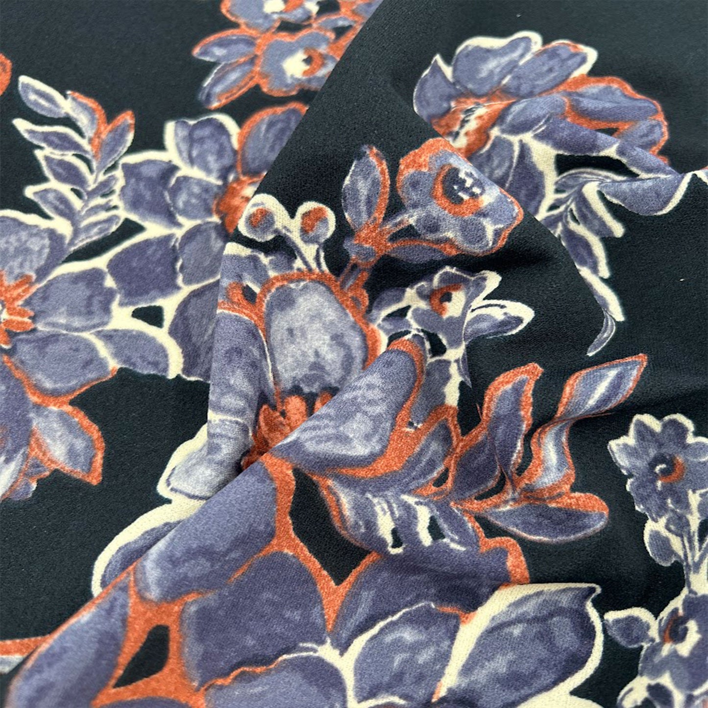 P-3373-702-NAVY-DENIM - PRINTED 97% POLY 3% SPANDEX