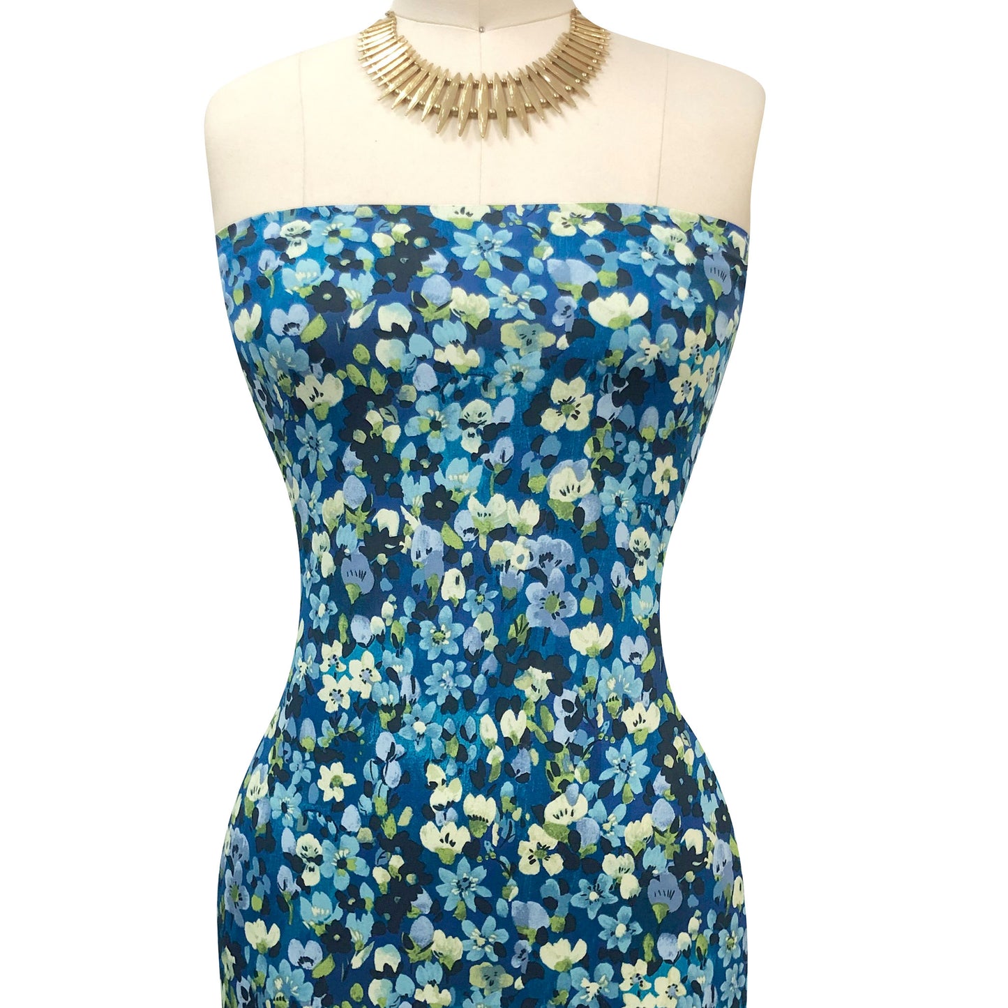 P-3386-730-TEAL-DUSTY-AQUA - PRINTED DTY SEMI SHINY 85% POLY 15% SPANDEX