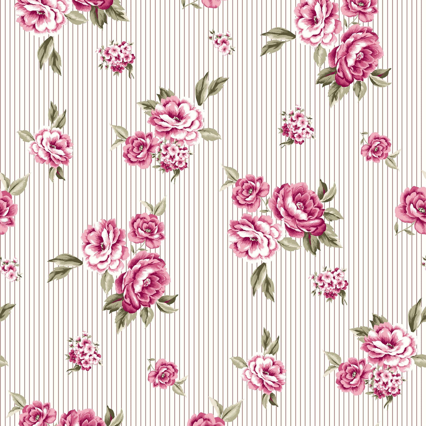 P-339-586-OFF-WHITE-PINK - PRINTED CREPE CHIFFON 97% POLY 3% SPANDEX