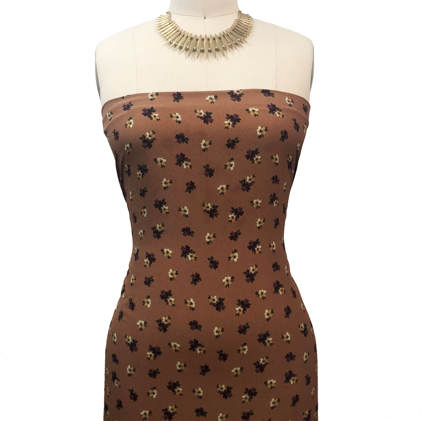 P-3429-754-MOCHA-EGGPLANT - PRINTED POLY MOROCCAN 100% POLY