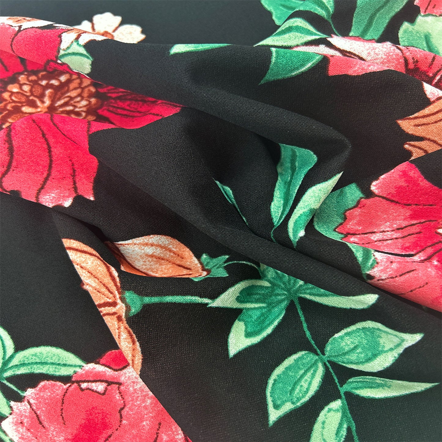 P-3476-702-BLACK-WATERMELON - PRINTED 97% POLY 3% SPANDEX