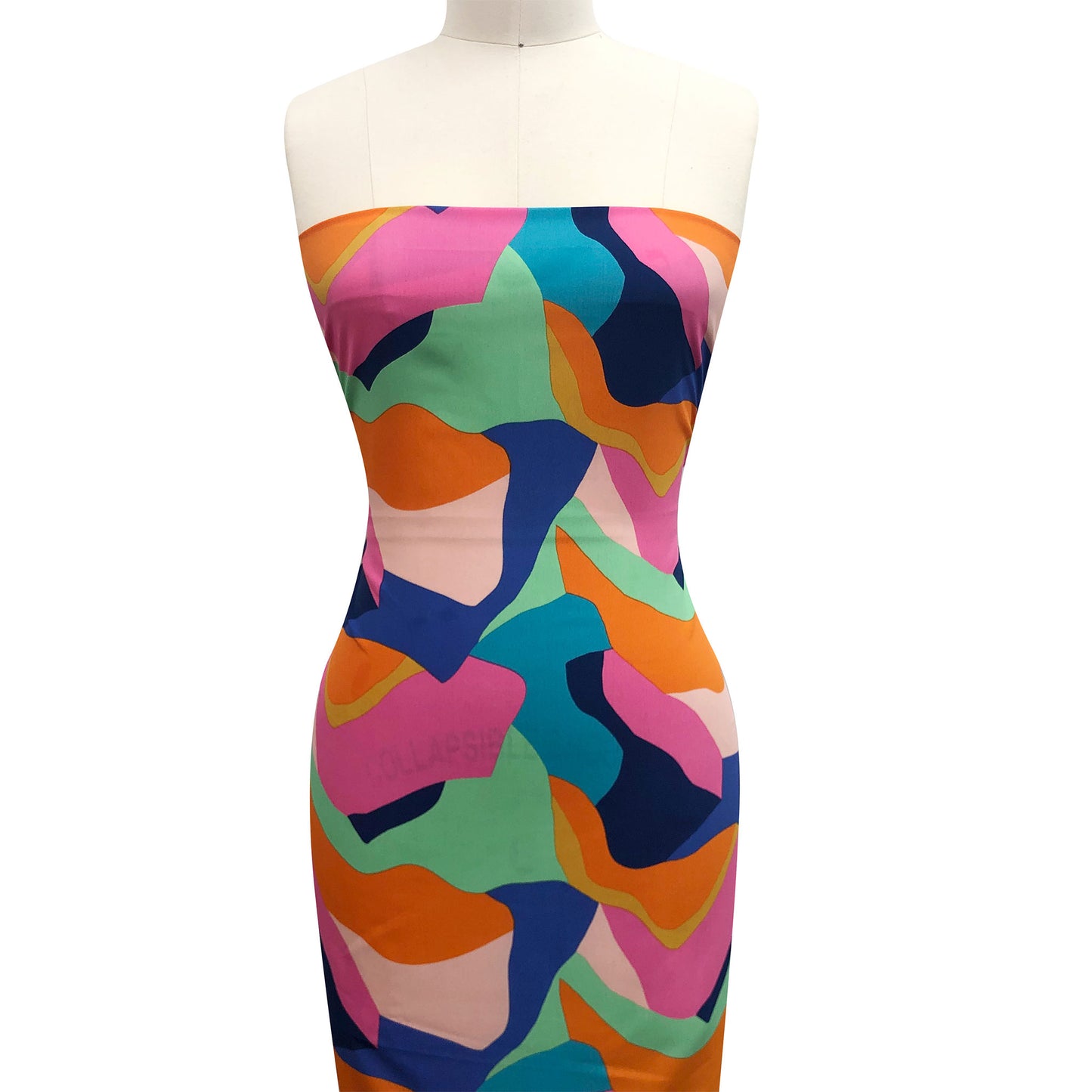 P-3480-754-NAVY-JADE - PRINTED POLY MOROCCAN 100% POLY