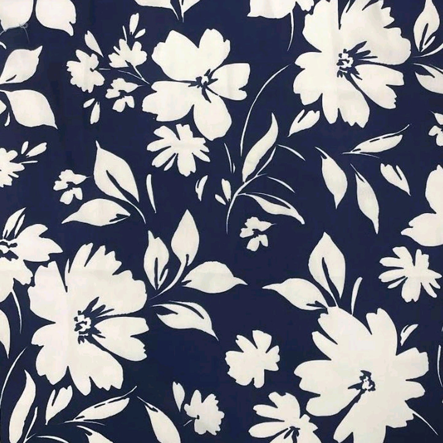 P-3488-668-NAVY-ECRU - PRINTED DTY 92% POLY 8% SPANDEX DTY DOUBLE SIDED BRUSH