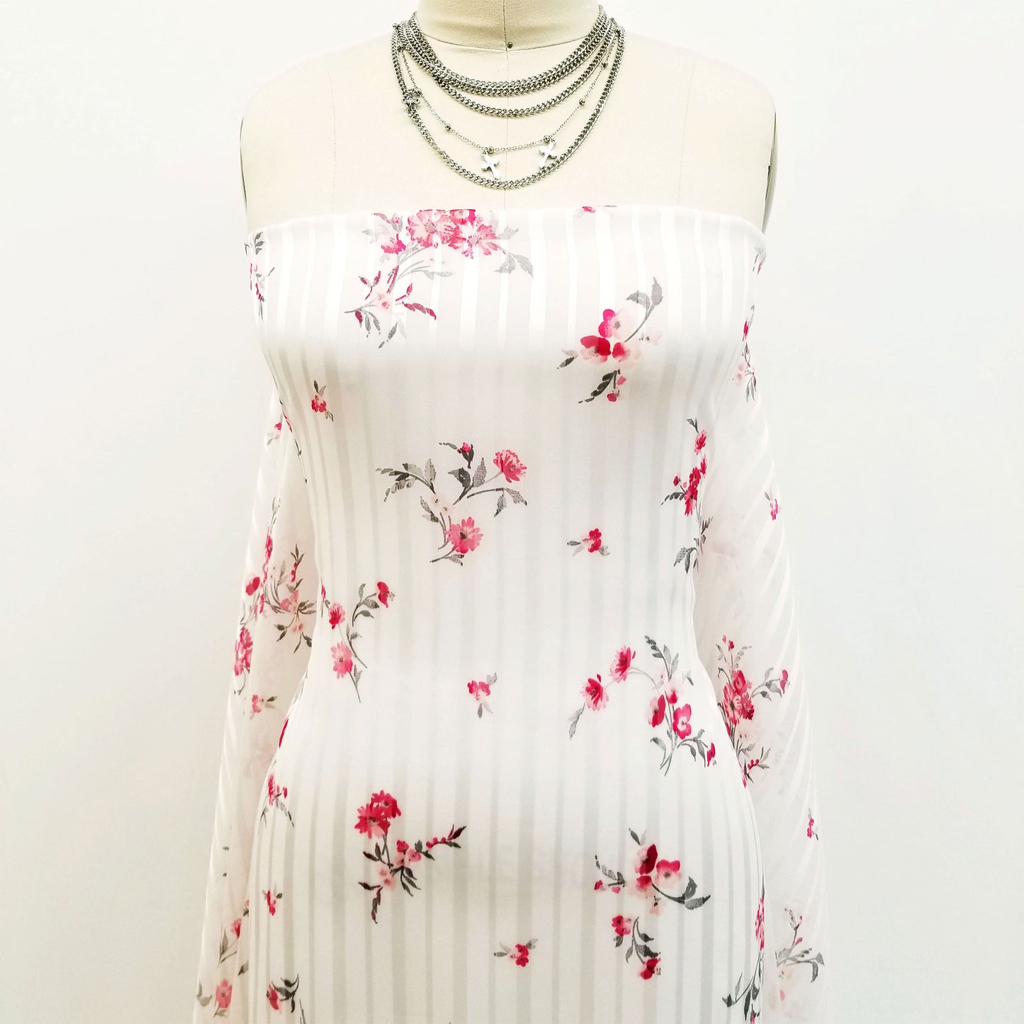 P-366-SHADOW-OFFWHITE-CORAL - PRINTED SHADOW 100% POLYESTER