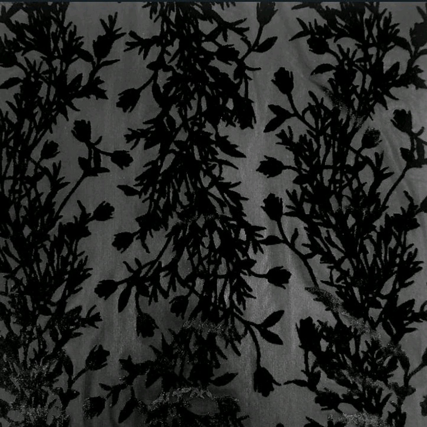 P-4169-VELVET-BLACK - PRINTED BURNT-OUT VELVET 68% POLY 24% NYLN 8% SPANDEX