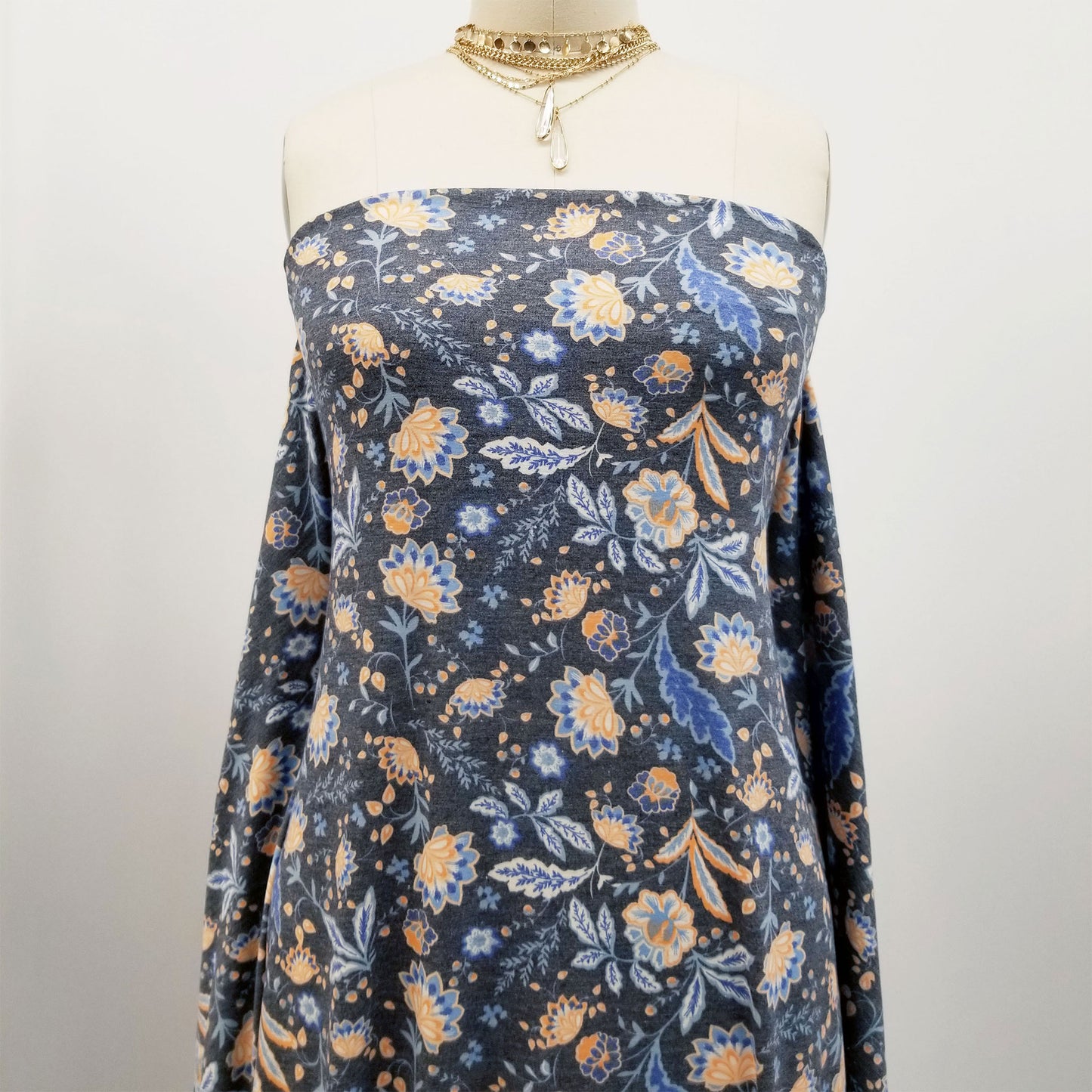 P-43-T-R-SPAN-DENIM-PEACH - T/R SPANDEX JERSEY 62% POLY 33% VISCOSE 5% SPANDEX