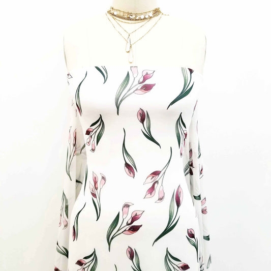 P-454-501-OFF-WHITE-MAUVE - PRINTED 100% POLYESTER HI MULTI CHIFFON WASH