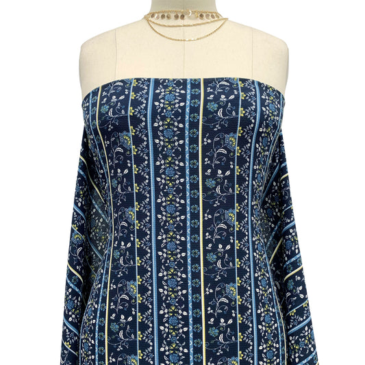 P-472-586-INK-CHARTREUSE - PRINTED CREPE CHIFFON 97% POLY 3% SPANDEX