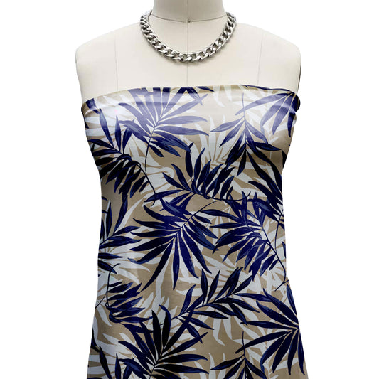 P-51-HVY-RSJ-TAUPE-NAVY - PRINT RSJ 95% RAYON 5% SPANDEX JERSEY