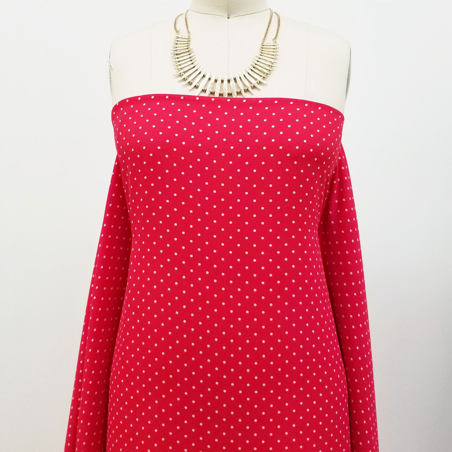 P-514-504-08-RED-OFFWHITE - PRINTED WOOL DOBBY 100% POLYESTER