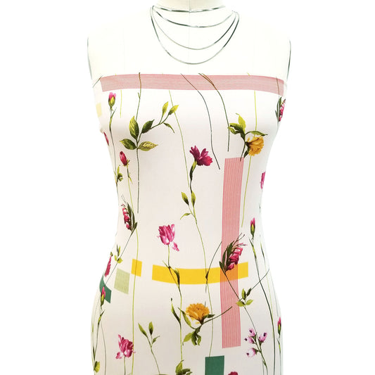 P-600-504-BLUSH-PINK - PRINTED WOOL DOBBY 100% POLYESTER