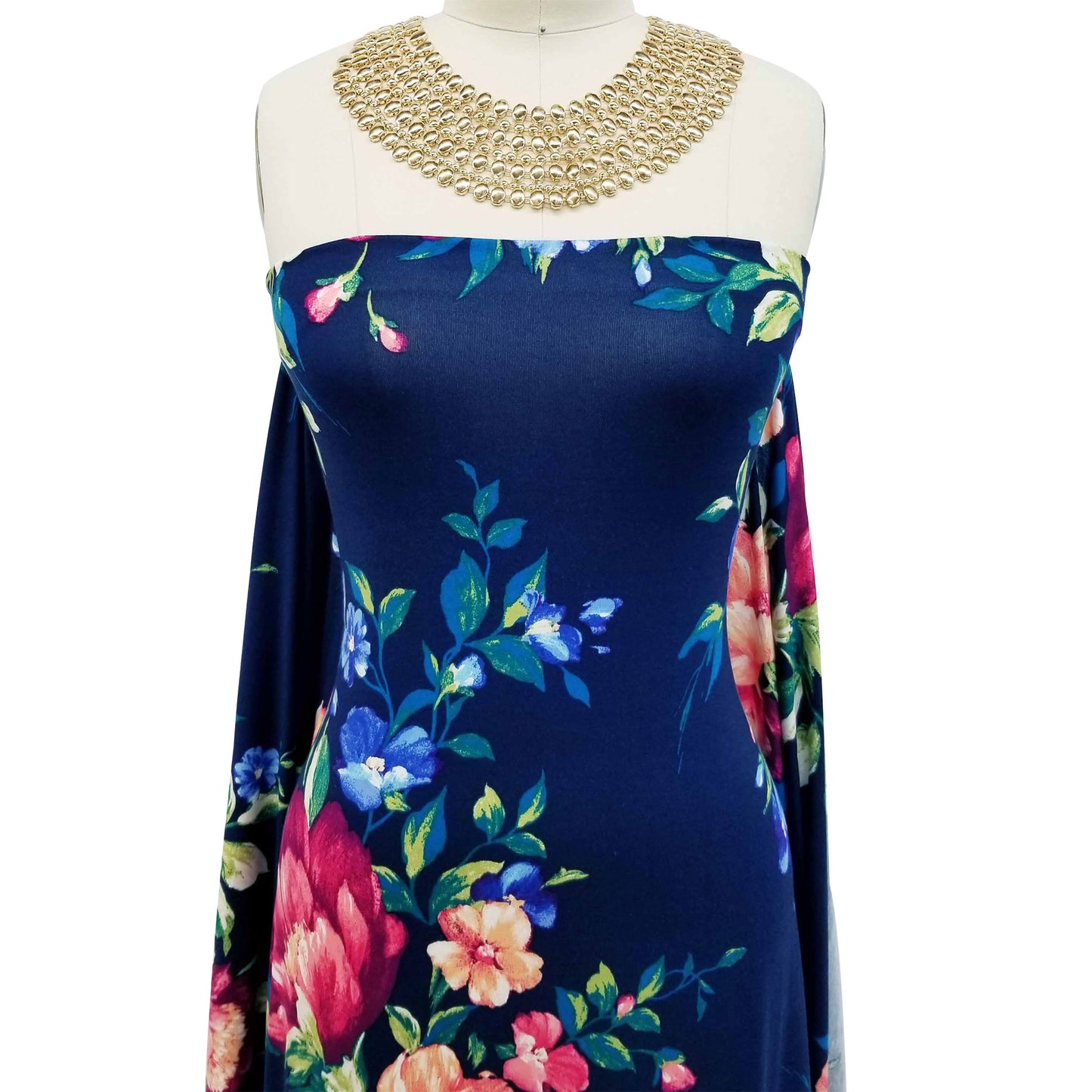 P-630-HVY-RSJ-NAVY-CORAL - PRINT RSJ 95% RAYON 5% SPANDEX JERSEY