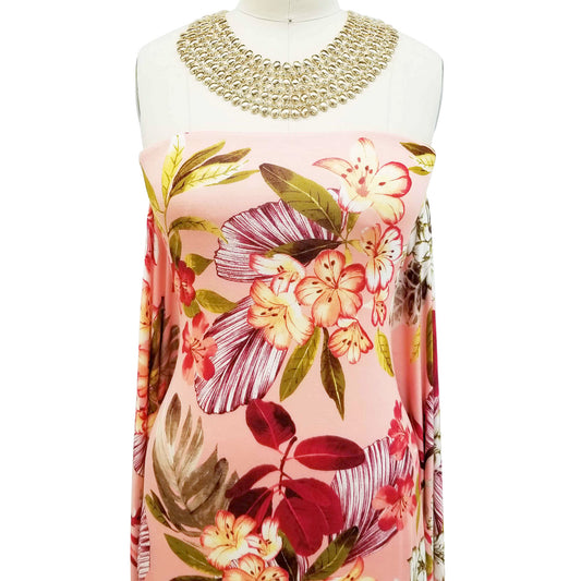 P-631-HVY-RSJ-PEACH-GINGER - PRINT RSJ 95% RAYON 5% SPANDEX JERSEY