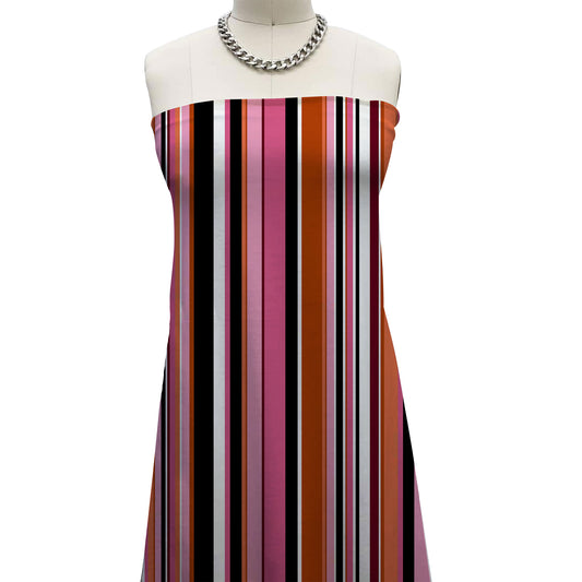 P-651-586-BLACK-WATERMELON - PRINTED CREPE CHIFFON 97% POLY 3% SPANDEX