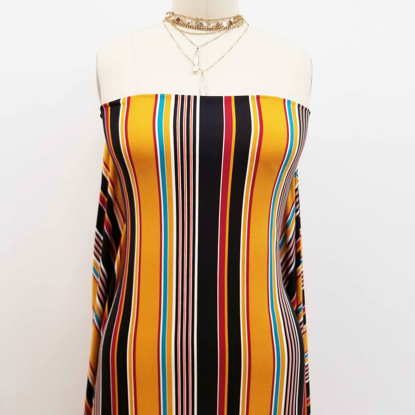 P-703-668-MUSTARD-RUBY - PRINTED DTY 92% POLY 8% SPANDEX DTY DOUBLE SIDED BRUSH