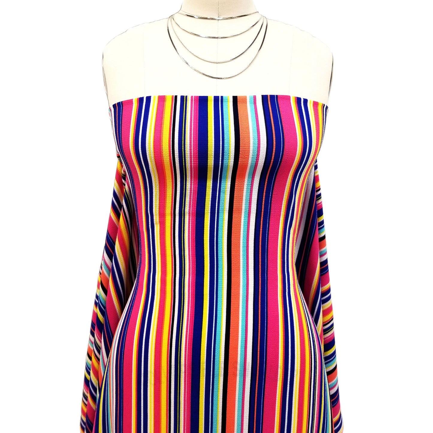 P-706-586-ROYAL-FUCHSIA - PRINTED CREPE CHIFFON 97% POLY 3% SPANDEX
