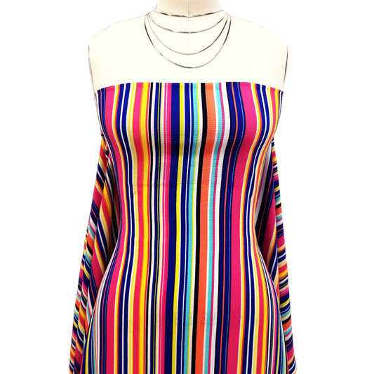 P-706-586-ROYAL-FUCHSIA - PRINTED CREPE CHIFFON 97% POLY 3% SPANDEX