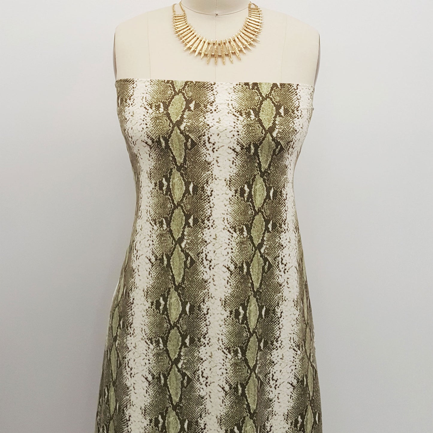 P-725-668-OFFWHITE-OLIVE - PRINTED DTY 92% POLY 8% SPANDEX DTY DOUBLE SIDED BRUSH