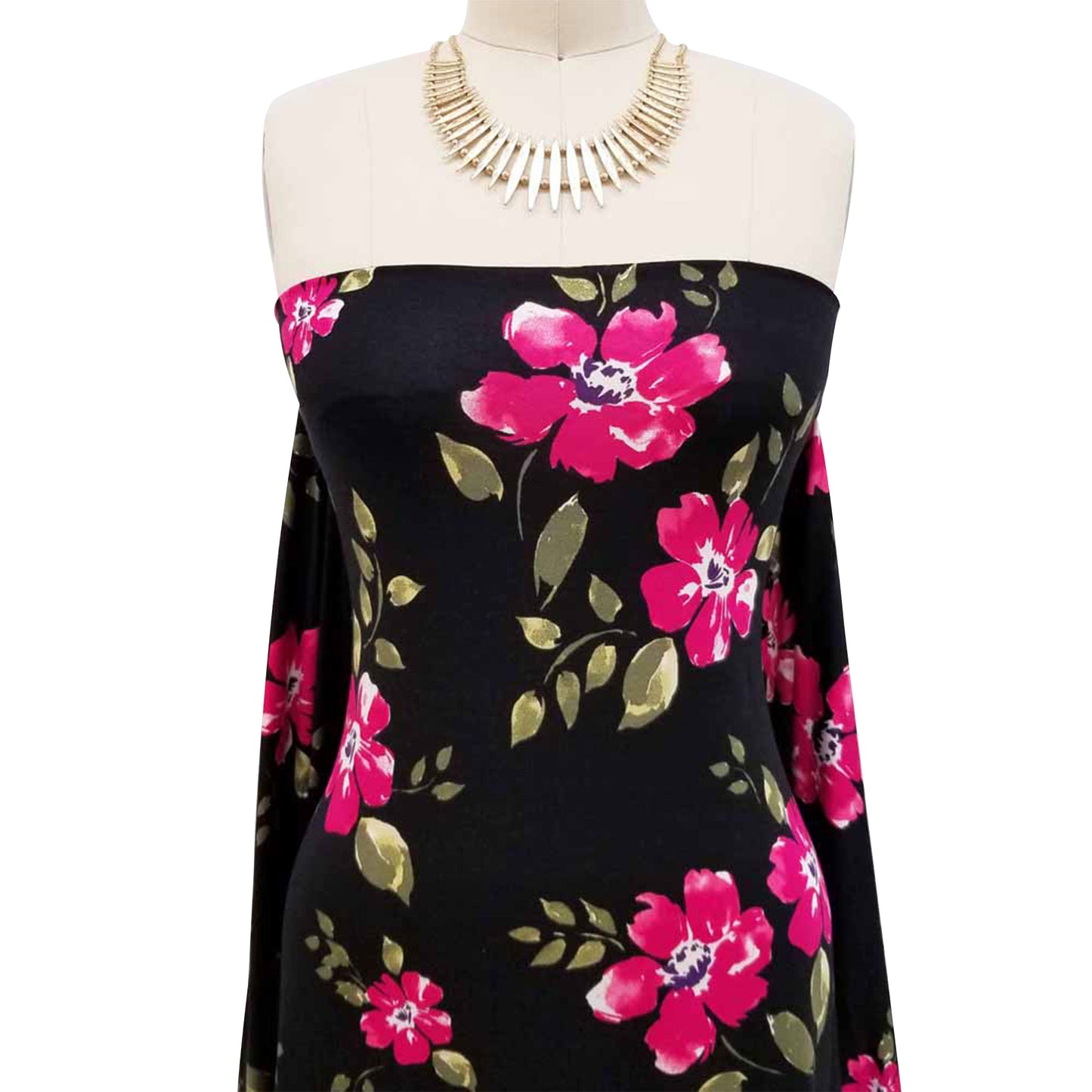 P-74-HVY-RSJ-BLACK-RASPBERRY - PRINT RSJ 95% RAYON 5% SPANDEX JERSEY