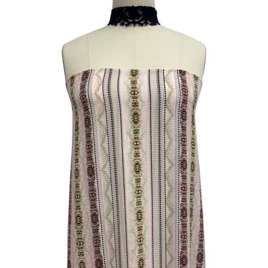 P-848-586-PALE-PINK-NEUTRAL - PRINTED CREPE CHIFFON 97% POLY 3% SPANDEX