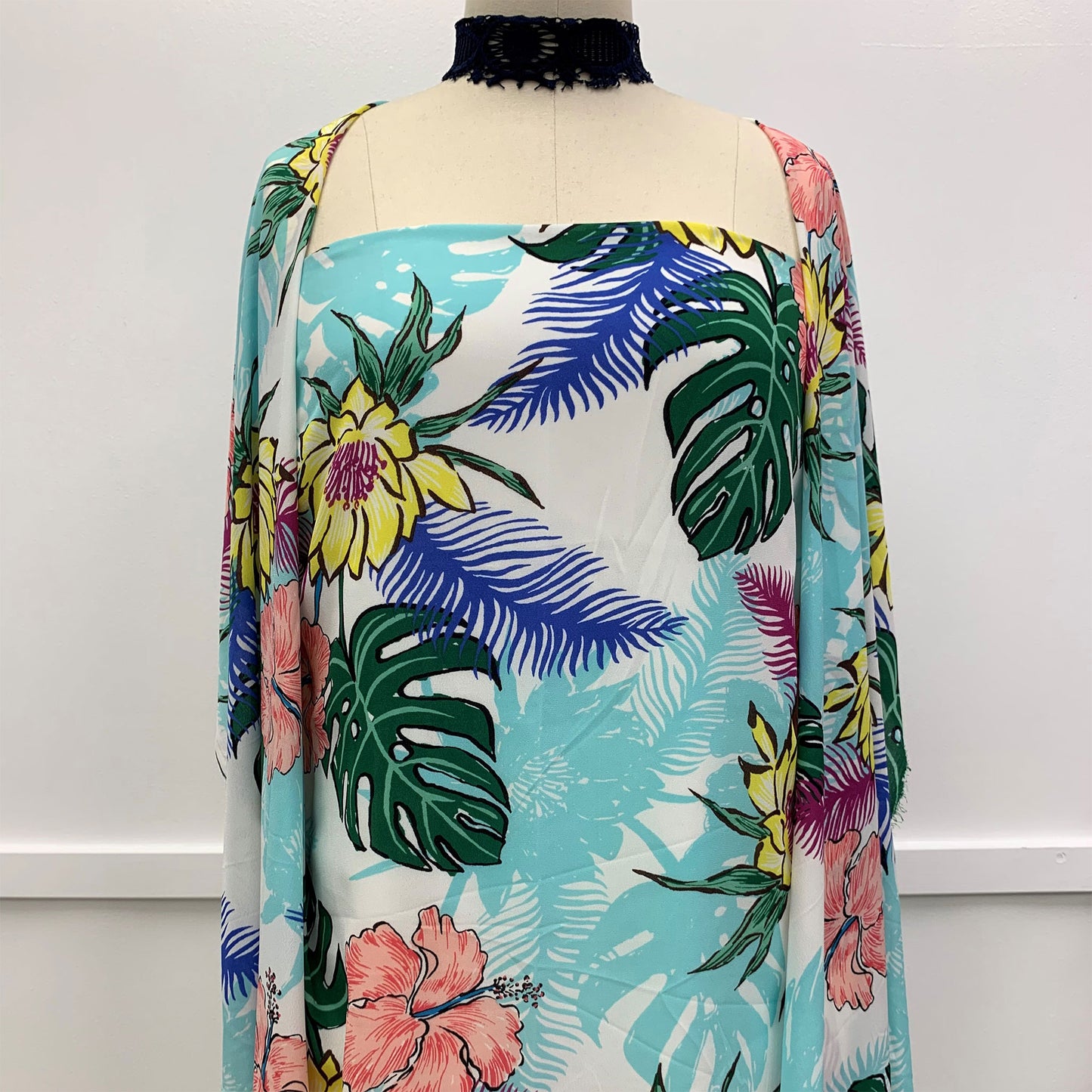 P-864-504-OFFWHITE-YELLOW - PRINTED WOOL DOBBY 100% POLYESTER