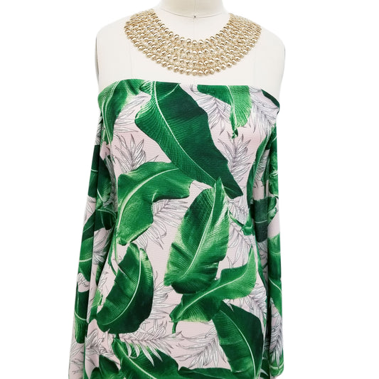 P-918-586-CRYSTAL-PINK-FOREST - PRINTED CREPE CHIFFON 97% POLY 3% SPANDEX