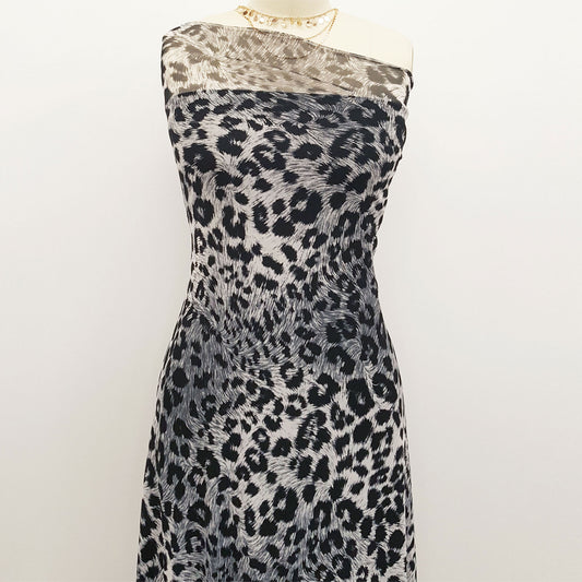 P-953-453-GREY-BLACK - PRINTED POLY POWER MESH 92%POLY 8%SPANDEX