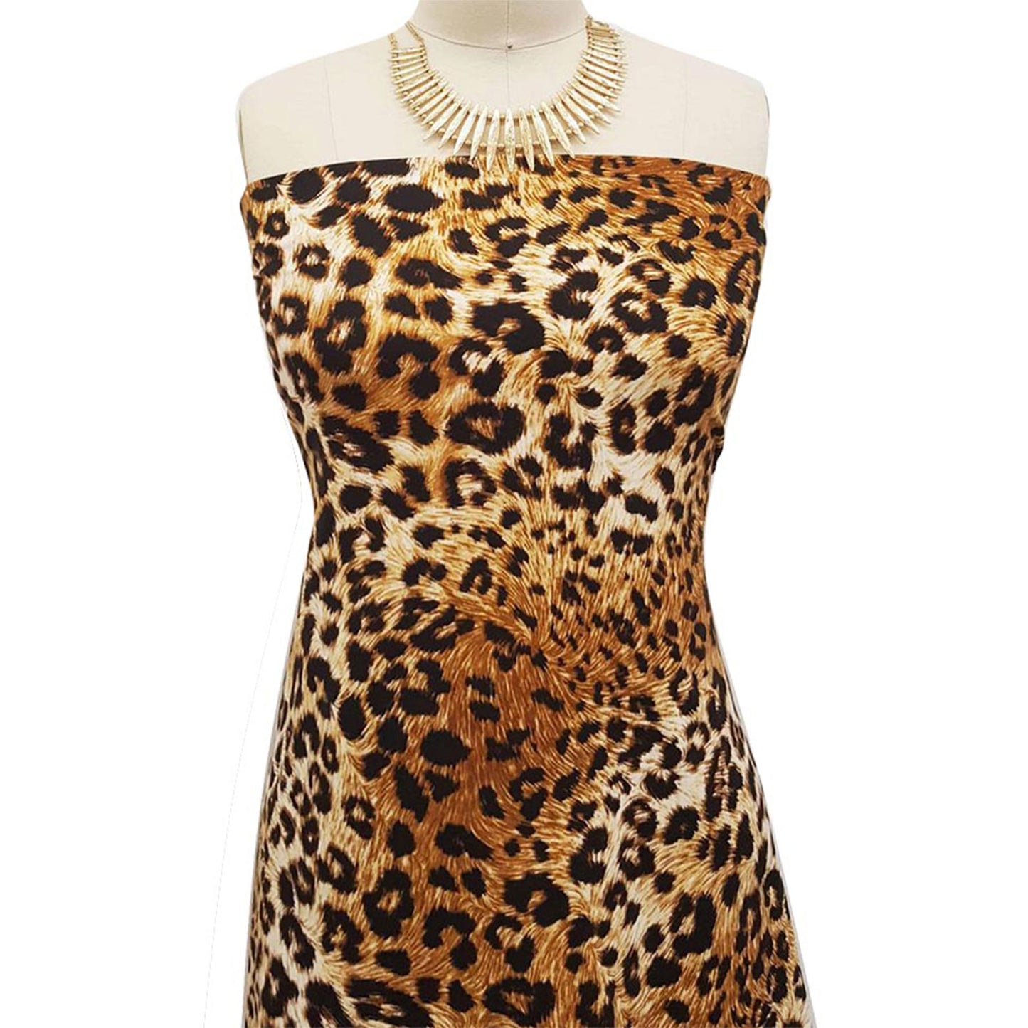 P-953-668-GOLDEN-BROWN-BLACK - PRINTED DTY 92% POLY 8% SPANDEX DTY DOUBLE SIDED BRUSH