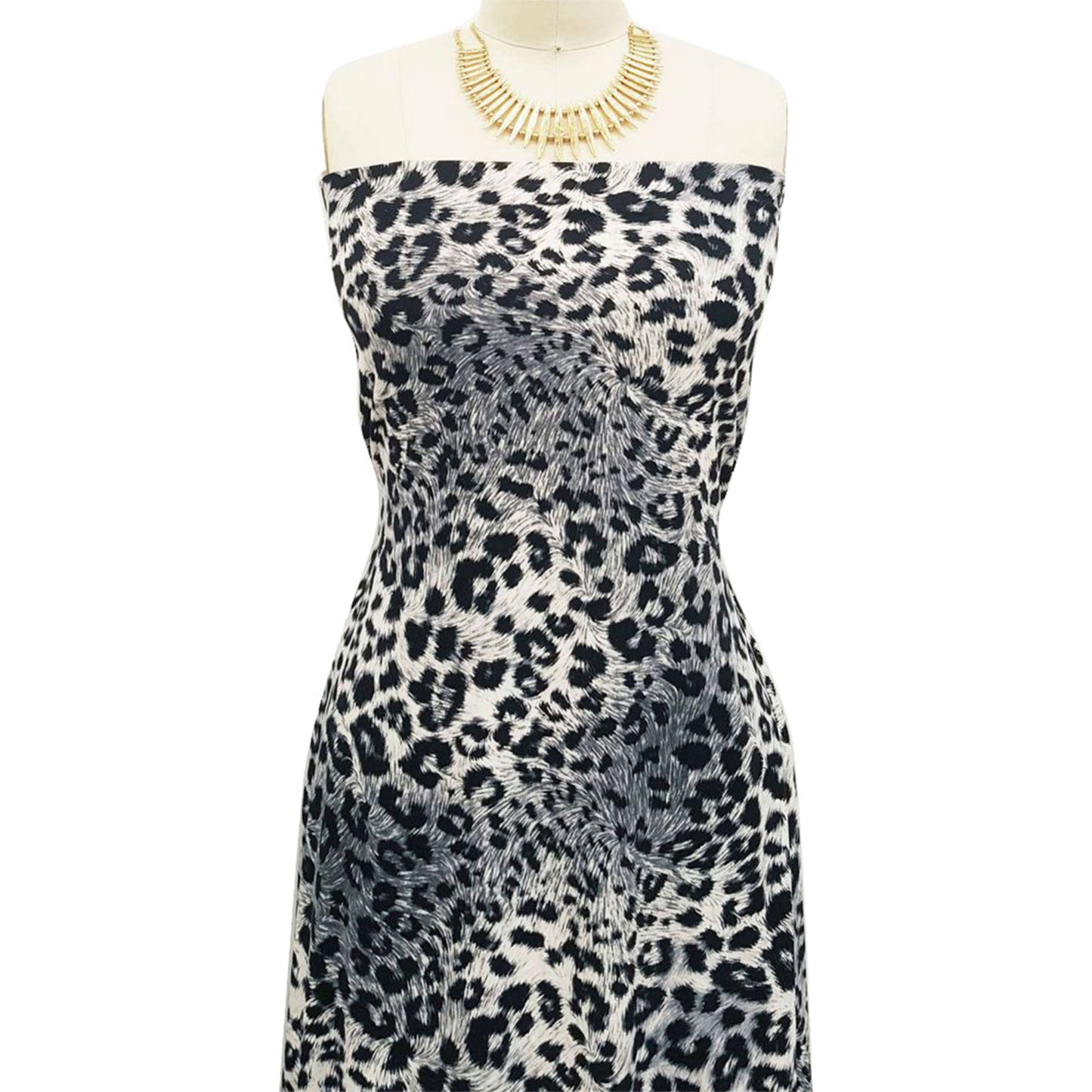 P-953-668-GREY-BLACK - PRINTED DTY 92% POLY 8% SPANDEX DTY DOUBLE SIDED BRUSH