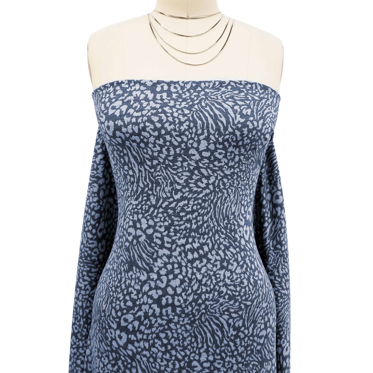 P-963-506-NAVY-HEATHERGREY-PRINTED FRENCH TERRY 63%POLY 33%RAYON 4% SPANDEX