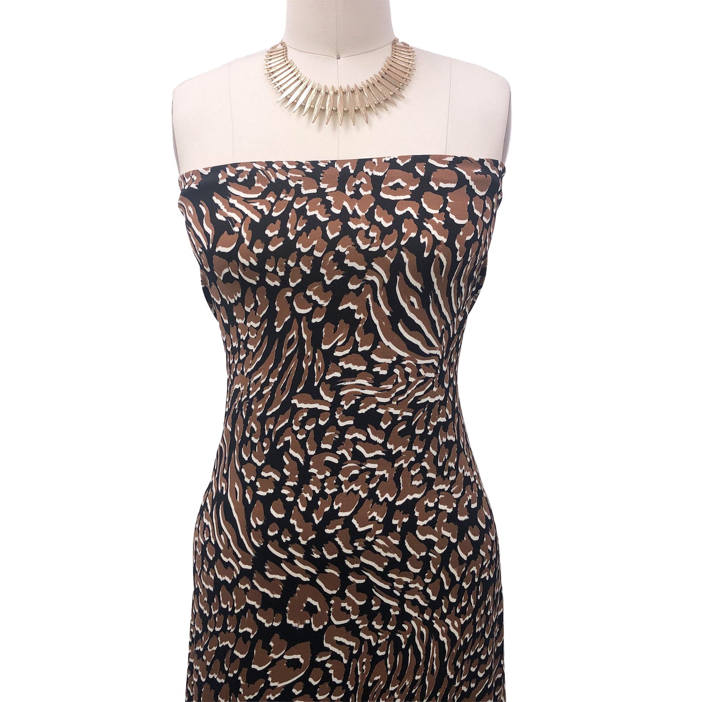 P-966-450-BLACK-TOFFEE - PRINTED ITY 96% POLY 4% SPANDEX