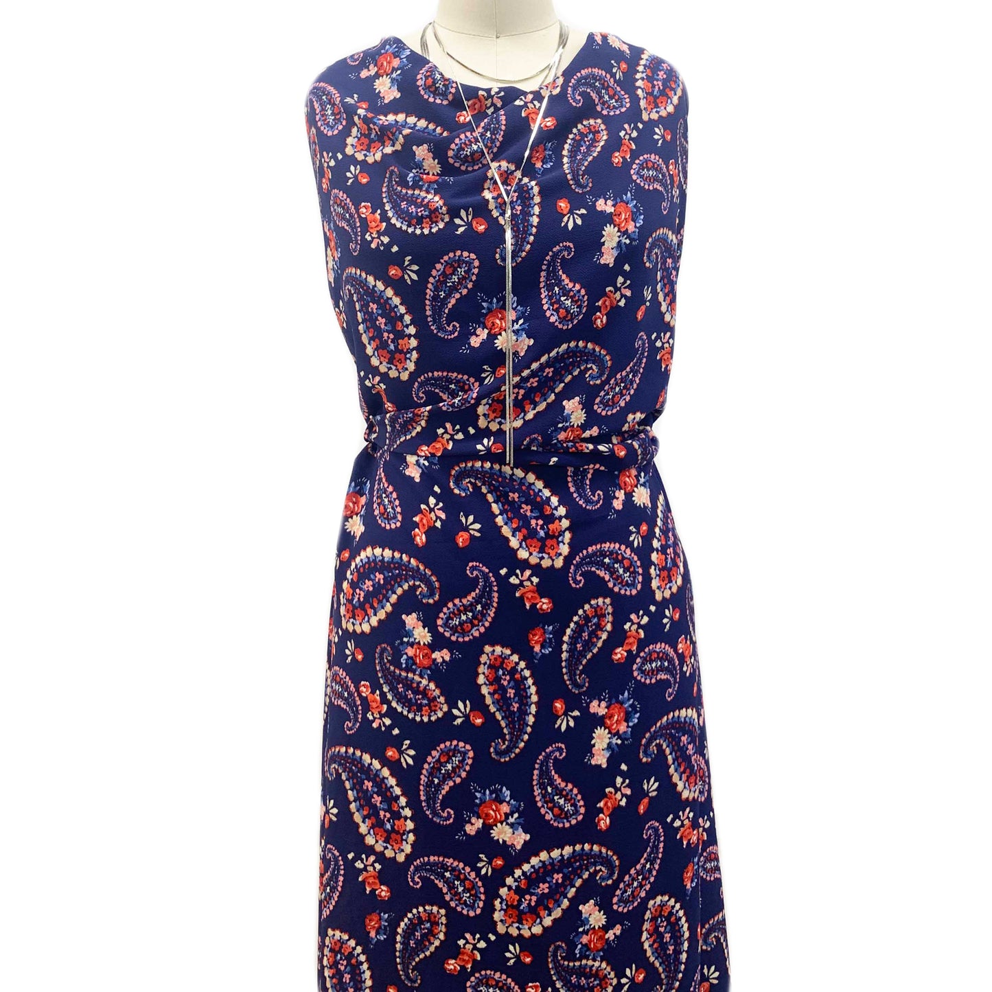 PD-1259-586-NAVY-RED-PERI - PRINTED CREPE CHIFFON 97% POLY 3% SPANDEX