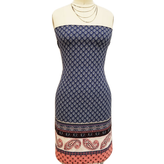 PD-147-586-ROSE-GOLD-RIVERSIDE - DOUBLE BORDER CREPE CHIFFON 97% POLY 3% SPANDEX