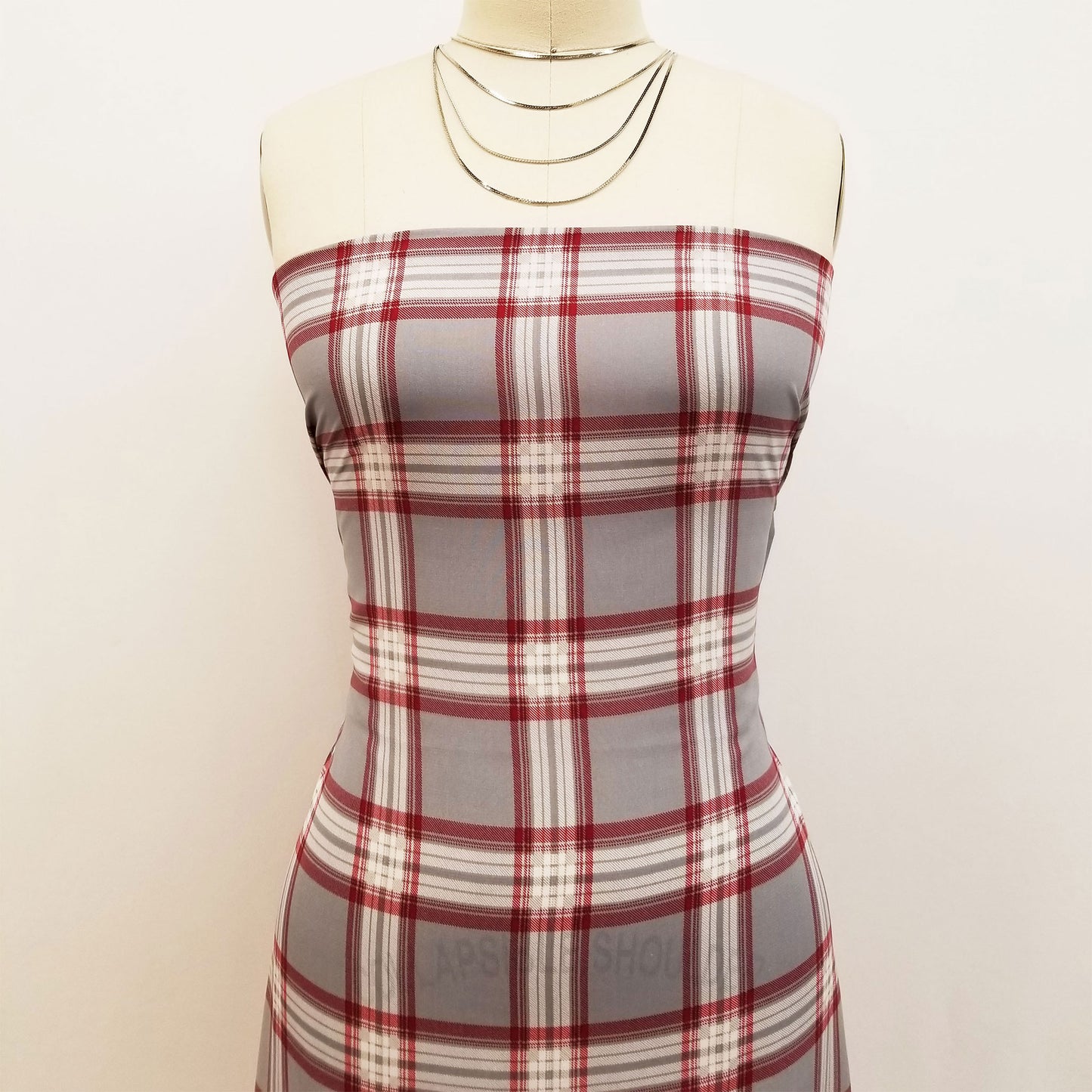 PD-242-D734-SILVER-RED - PRINT WOOL PEACH 100% POLYESTER