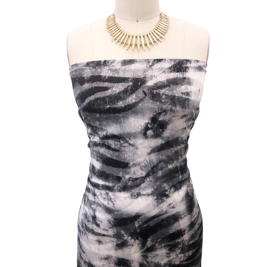 PD-3025-450-BLACK-CHARCOAL-GREY - PRINTED ITY 96% POLY 4% SPANDEX