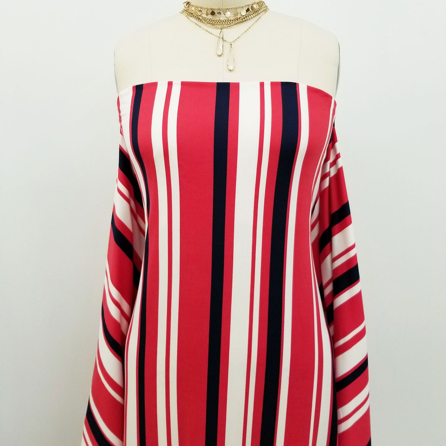 PD-628-668-RED-NAVY - PRINTED DTY 92% POLY 8% SPANDEX DTY DOUBLE SIDED BRUSH