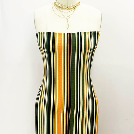 PD-706-586-ARMY-GREEN-MUSTARD - PRINTED CREPE CHIFFON 97% POLY 3% SPANDEX