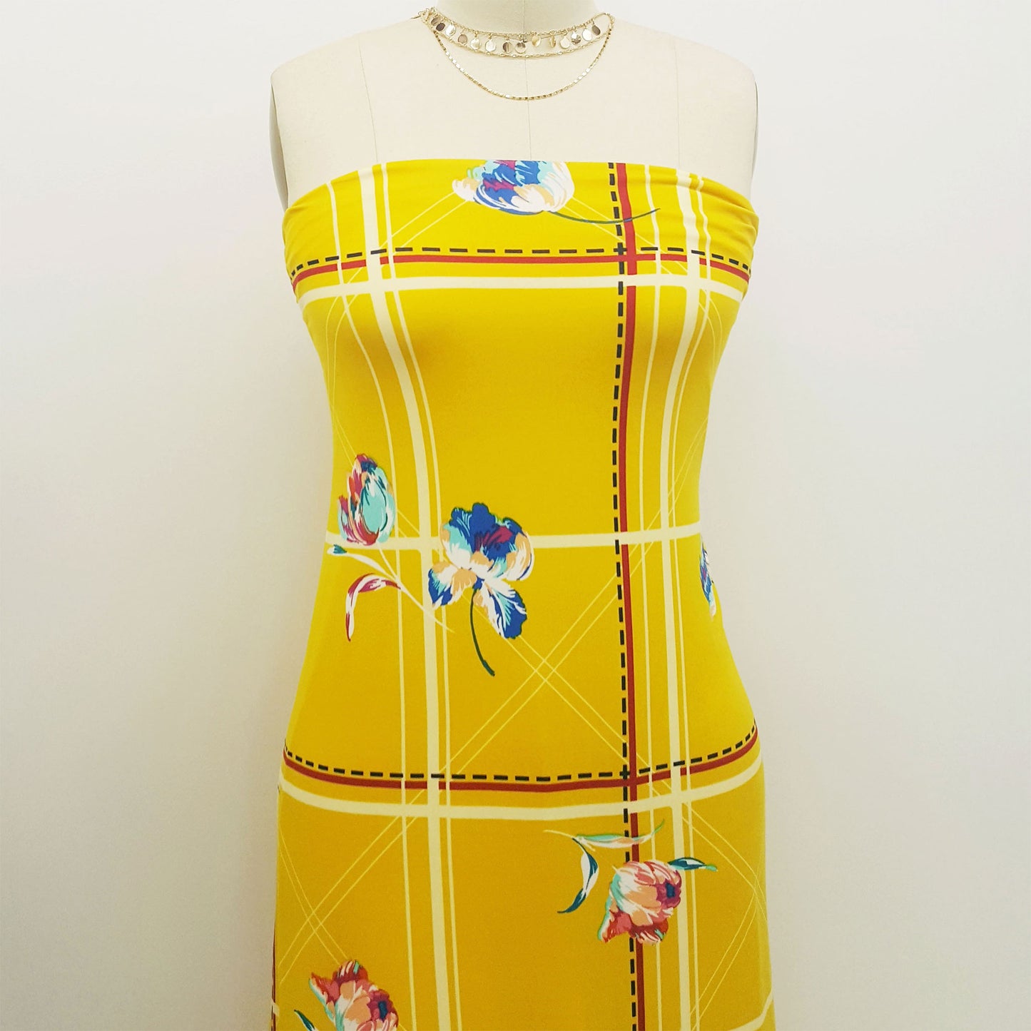 PD-714-668-GOLDEN-MUSTARD-AQUA - PRINTED DTY 92% POLY 8% SPANDEX DTY DOUBLE SIDED BRUSH