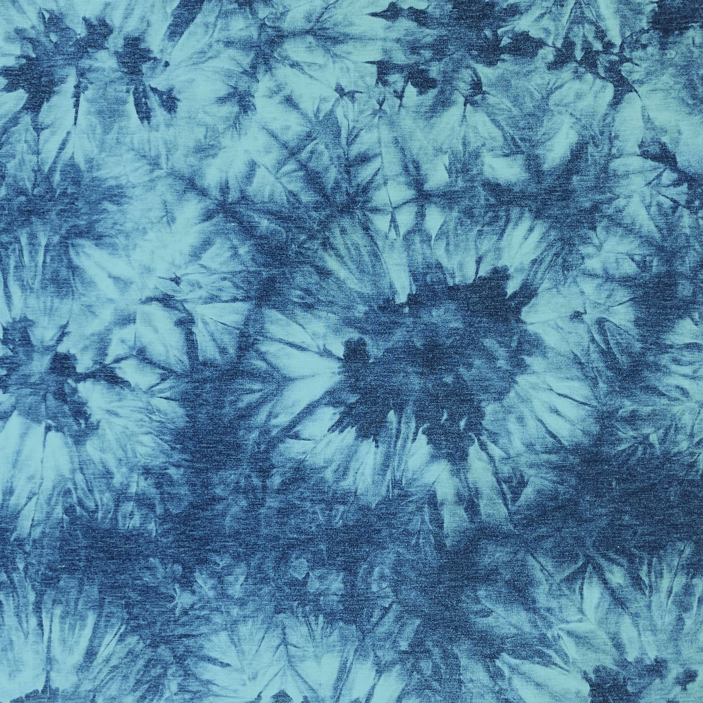 PT-2350-506-INDIGO-MINT - HAND TIE DYE FRENCH TERRY 63%POLY 33%RAYON 4% SPANDEX