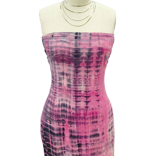 PT-2408-668-FUCHSIA-CHARCOAL - HAND TIE DYE 92%POLY 8%SPANDEX DTY DOUBLE SIDED BRUSH