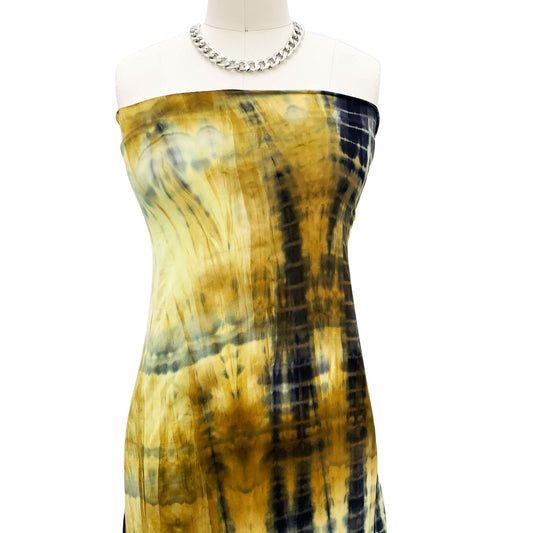 PT-2408-668-HONEY-GOLD-CHARCOAL - HAND TIE DYE 92%POLY 8%SPANDEX DTY DOUBLE SIDED BRUSH