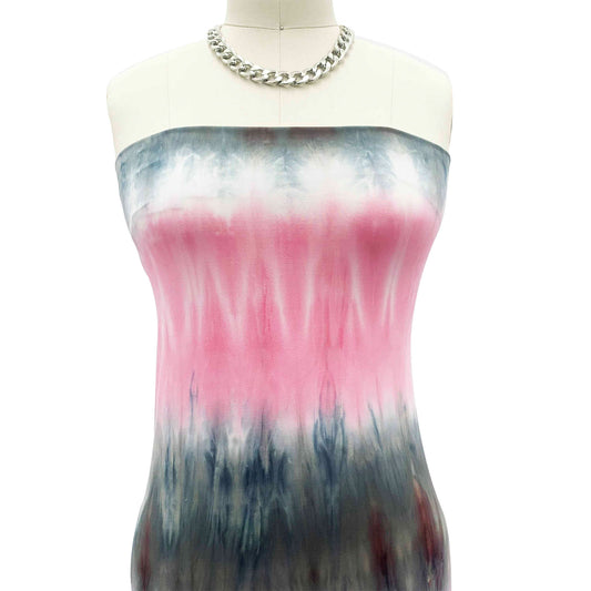 PT-2409-668-PINK-GREY - HAND TIE DYE 92%POLY 8%SPANDEX DTY DOUBLE SIDED BRUSH