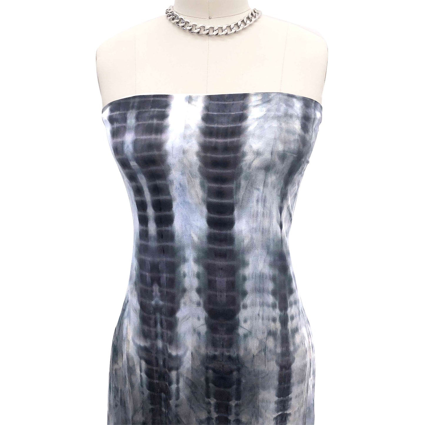 PT-2410-668-SILVER-GREY-BLACK - HAND TIE DYE 92%POLY 8%SPANDEX DTY DOUBLE SIDED BRUSH