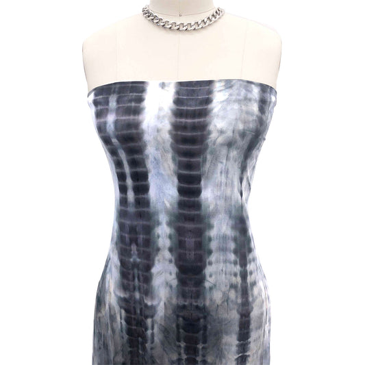 PT-2410-668-SILVER-GREY-BLACK - HAND TIE DYE 92%POLY 8%SPANDEX DTY DOUBLE SIDED BRUSH