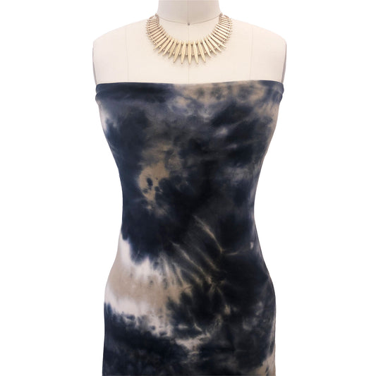 PT-2839-HVY-RSJ-NAVY-COMBO - HAND TIE DYE RSJ 95% RAYON 5% SPANDEX JERSEY